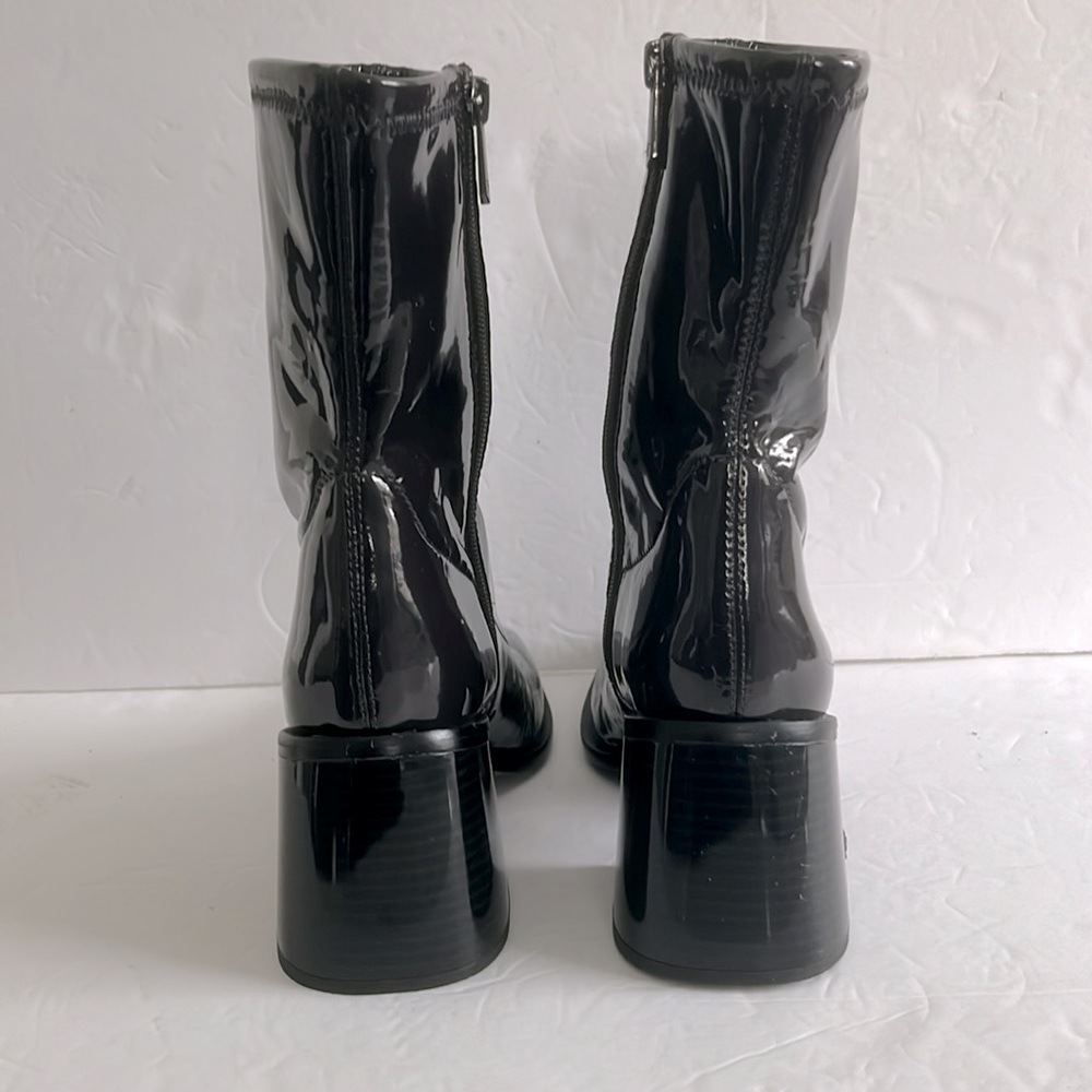 Sam Edelman Shoes Wells Stacked Block Heel Squared Toe Ankle Boot Size 7.5M New - Picture 7 of 9